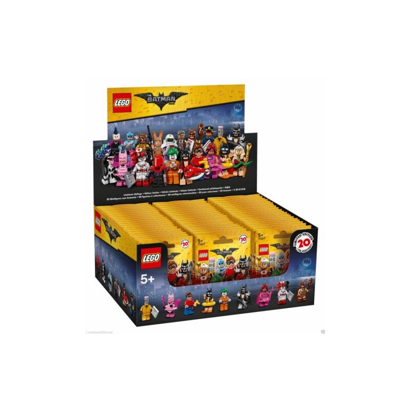 LEGO 71017 MINIFIGURES 60 MINIFIGURE BOX SIGILLATO 16 THE BATMAN MOVIE 2017