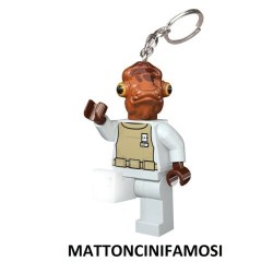 LEGO LGL-KE59 STAR WARS ADMIRAL ACKBAR Key Chain LEDLITE TORCIA PORTACHIAVI