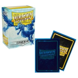 DECK DRAGON SHIELD MATTE SLEEVES CLEAR BLUE  (100 BUSTINE) 63X88MM