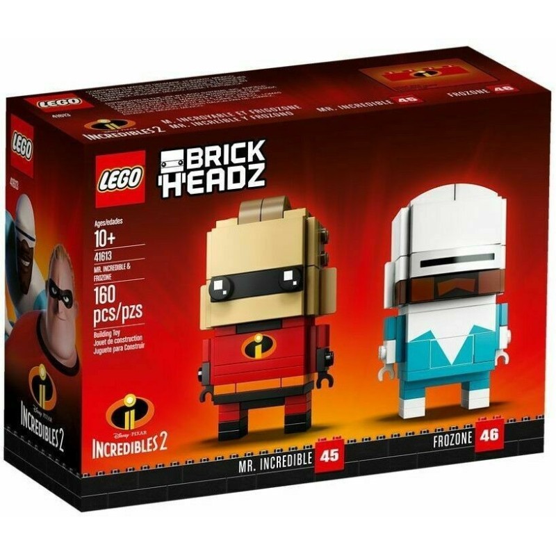 LEGO BRICKHEADZ 41613 DISNEY MR. INCREDIBILE & FROZONE MAG 2018