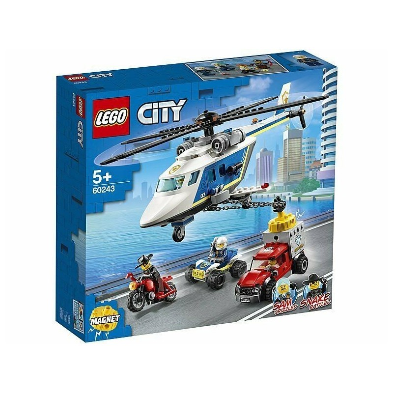 LEGO 60243 CITY INSEGUIMENTO SULL'ELICOTTERO DELLA POLIZIA GEN 2020