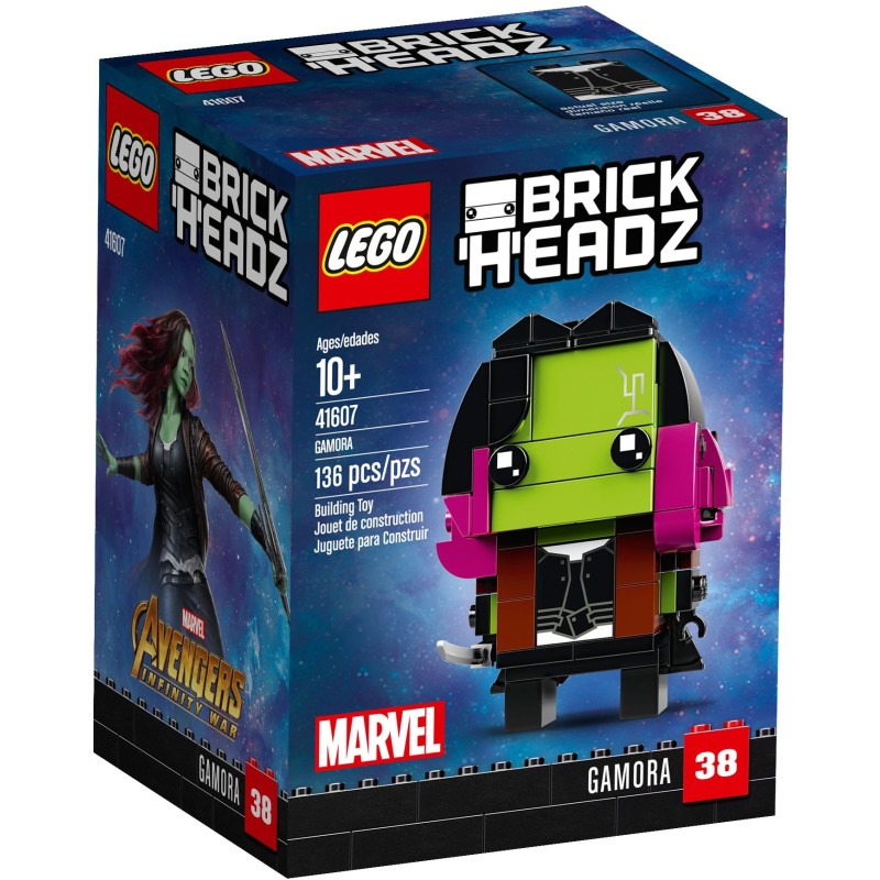 LEGO BRICKHEADZ 41607 GAMORA SUPER HEROES APR- 2018