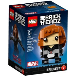 LEGO 41591 BRICKHEADZ SUPER HEROES BLACK WIDOW VEDOVA NERA GIU 2017 scatola leggermente rovinata