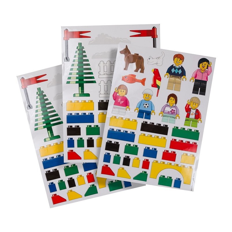 LEGO 850797 CLASSIC WALL STICKERS ADESIVI STACCA ATTACCA 70X50CM