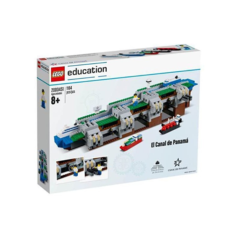 LEGO 2000451 EDUCATION CANALE DI PANAMA scatola legg. Rovinata