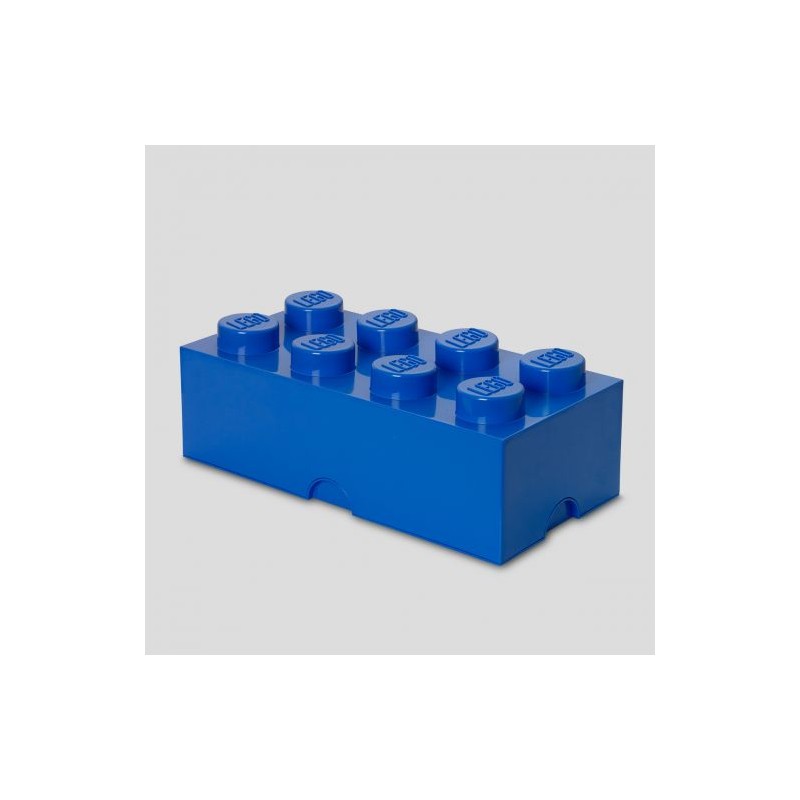 LEGO STORAGE SCATOLA CONTENITORE GIGANTE BLU 2X4 PORTA MATTONCINI CIBO