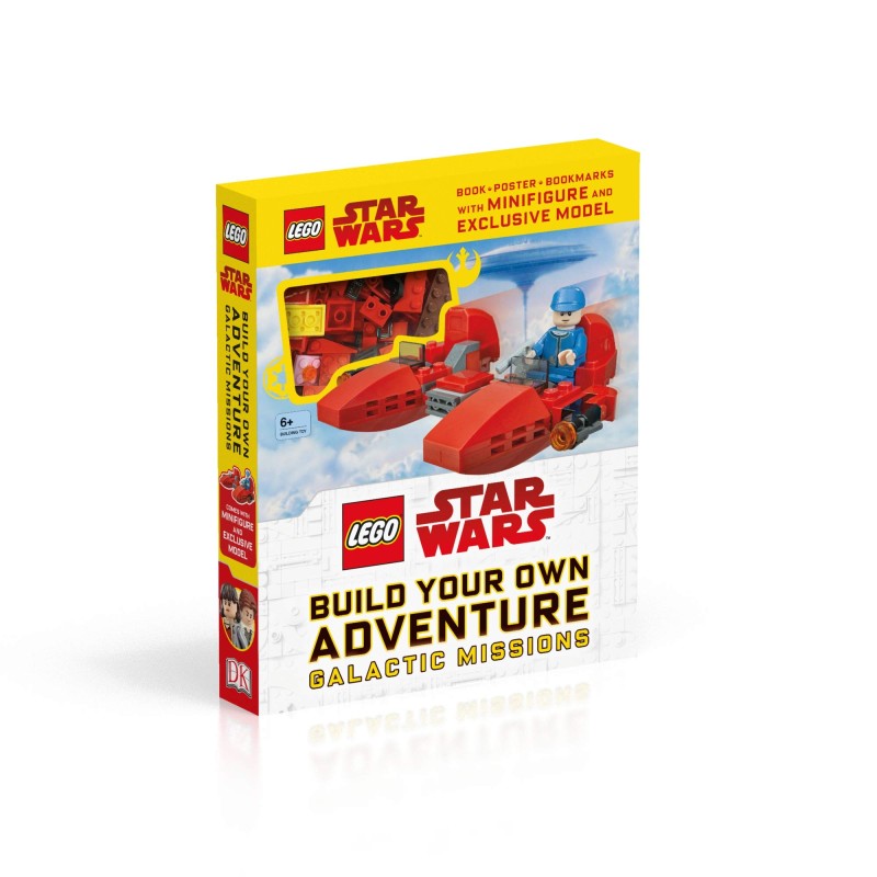 LEGO LIBRO STAR WARS BUILD YOUR OWN ADVENTURE GALACTIC MISSION con minifigure