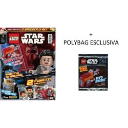 LEGO STAR WARS RIVISTA MAGAZINE NR. 16 IN ITALIANO + POLYBAG REY'S SPEEDER