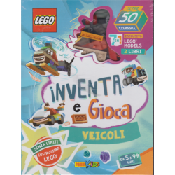 LIBRO LEGO 9788891276391 INVENTA E GIOCA VEICOLI CON MATTONCINI ESCLUSIVI