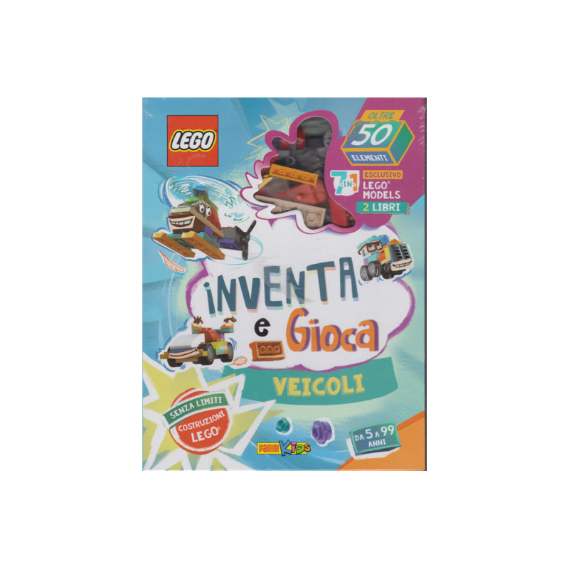 LIBRO LEGO 9788891276391 INVENTA E GIOCA VEICOLI CON MATTONCINI ESCLUSIVI