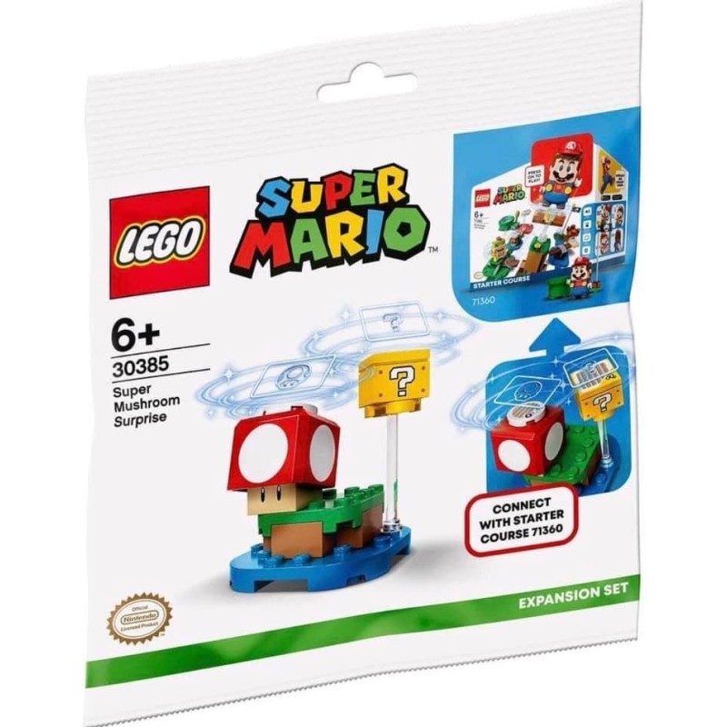 LEGO 30385 SUPER MARIO Super Mushroom Surprise Expansion Set polybag