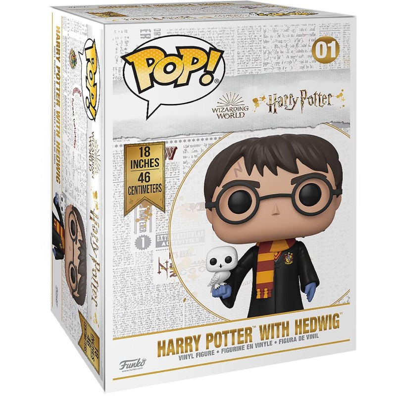 FUNKO POP LIFE SIZE 01 HARRY POTTER WITH HEDWIG EDVIGE - 46 CM VINYL FIGURE