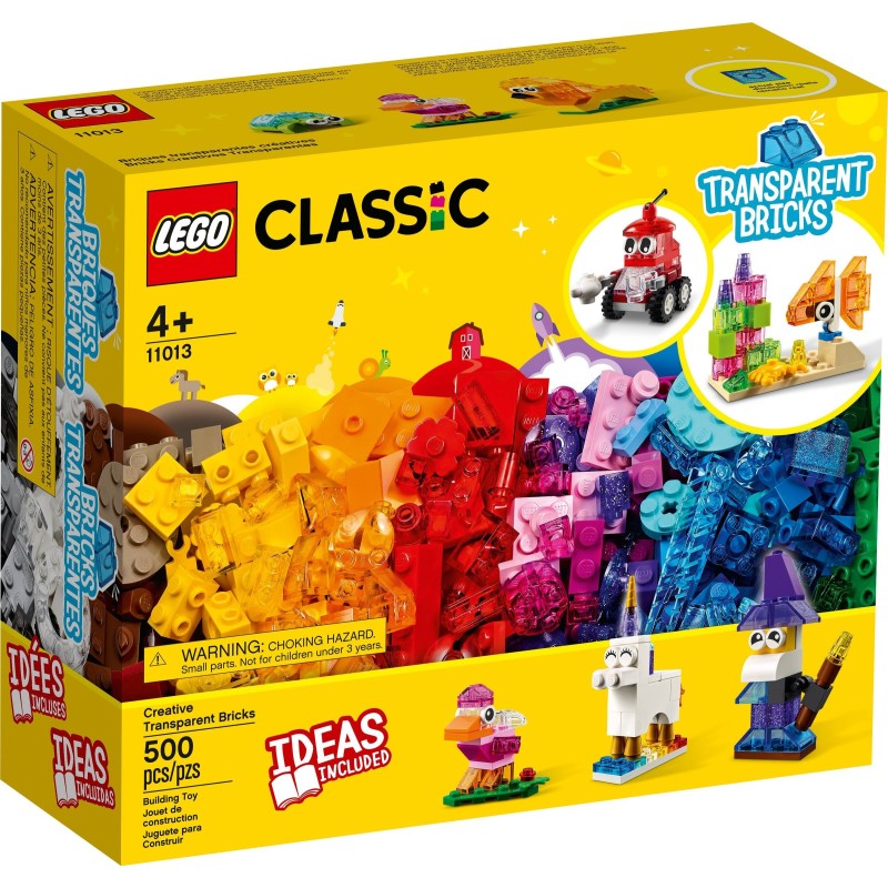 LEGO CLASSIC 11013 MATTONCINI TRASPARENTI CREATIVI GENNAIO 2021