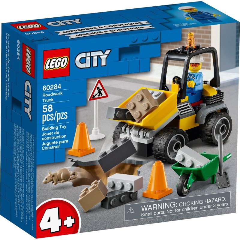 LEGO CITY 60284 RUSPA DA CANTIERE GENNAIO 2021 scatola rovinata