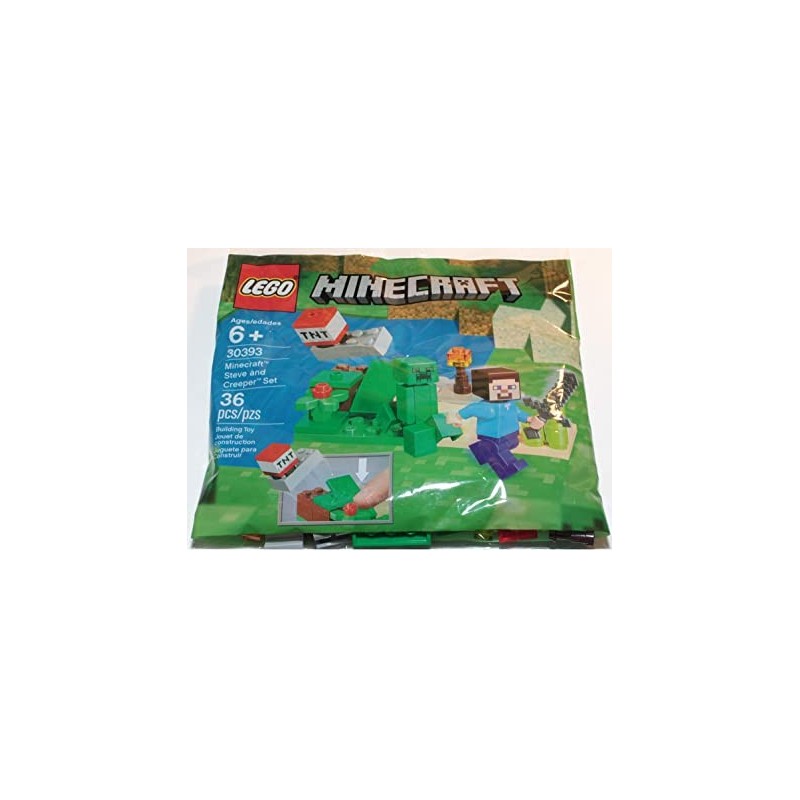 LEGO 30393 MINECRAFT STEVE AND CREEPER POLYBAG ESCLUSIVO