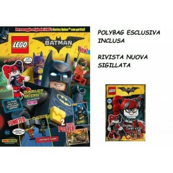 LEGO BATMAN THE MOVIE RIVISTA MAGAZINE 4 / 6 ITALIANO + POLYBAG HARLEY QUINN