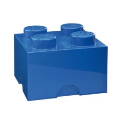 LEGO STORAGE SCATOLA CONTENITORE GIGANTE BLU 2X2 PORTA MATTONCINI MERENDA CIBO