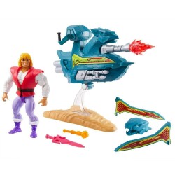 MASTERS OF THE UNIVERSE ORIGINS ACTION FIGURE PRINCE ADAM WITH SKY SLED 14 CM