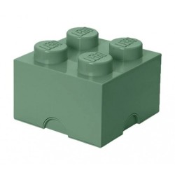 LEGO STORAGE CONTENITORE GIGANTE VERDE OLIVA SAGE GREEN 2X2 MATTONCINI SEND