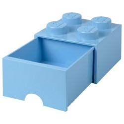 LEGO STORAGE CONTENITORE GIGANTE CON CASSETTO AZZURRO 2X2 MATTONCINI