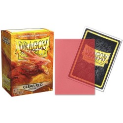 Dragon Shield Matte Art Sleeves - Clear Red (100 bustine) 63X88MM - 11043