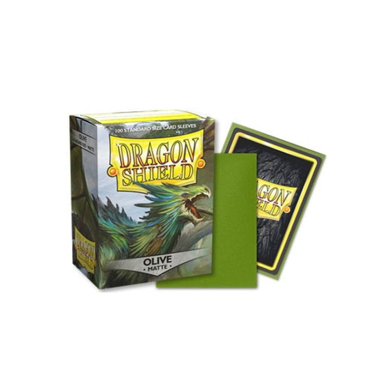 DECK Dragon Shield Standard Sleeves - Matte Olive (100 bustine) - 63X88MM -11040