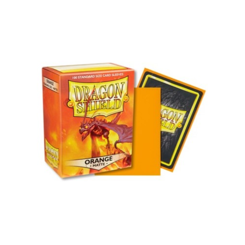 DECK DRAGON SHIELD STANDARD SLEEVES - MATTE ORANGE (100 BUSTINE) - 63X88MM 11013