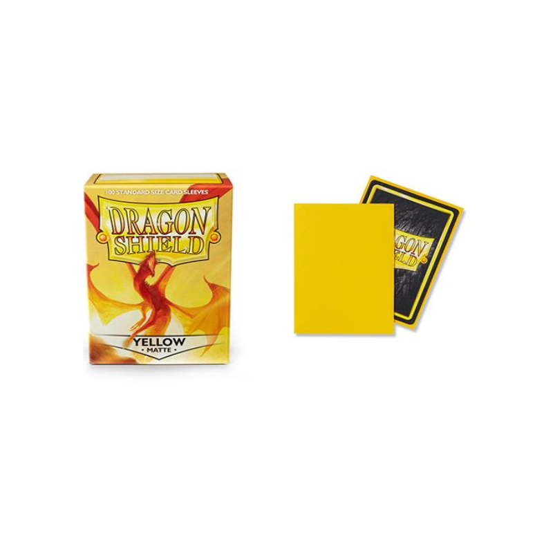 Dragon Shield Standard Sleeves - Matte Yellow (100 BUSTINE) 63X88MM - 11014