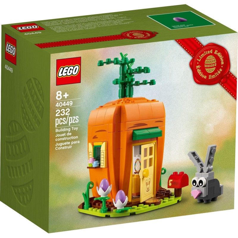 LEGO 40449 La casa-carota del coniglietto di Pasqua - SET ESCLUSIVO MARZO 2021