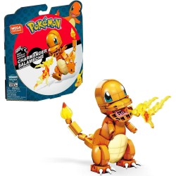 POKEMON MEGA CONSTRUX WONDER BUILDERS CONSTRUCTION SET CHARMANDER 10 CM