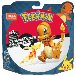 POKEMON MEGA CONSTRUX WONDER BUILDERS CONSTRUCTION SET CHARMANDER 10 CM