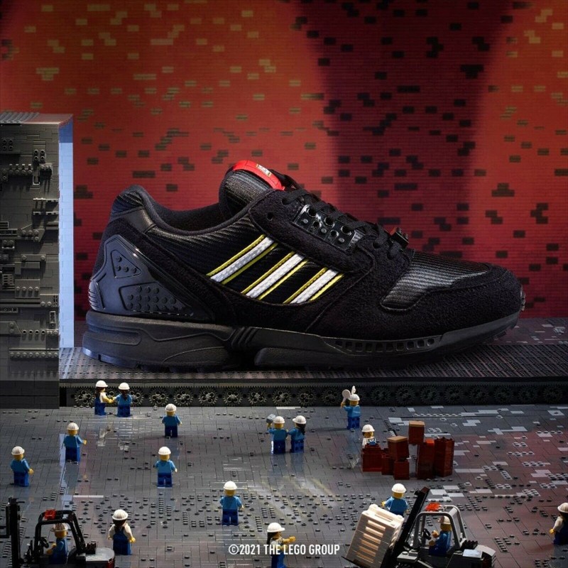 SCARPE ADIDAS ZX 8000 LEGO NERO BLACK Uomo EU 42 -  UK 8 - US 8 1/2