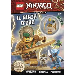 LIBRO LEGO NINJAGO LEGACY: IL NINJA D'ORO CON MINIFIGURE ESCLUSIVA LLOYD