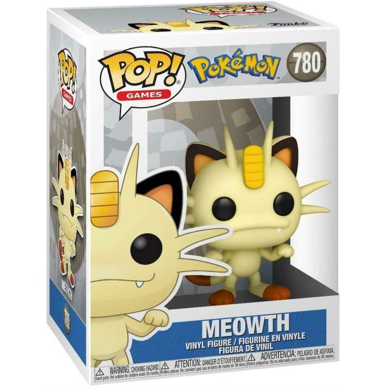 FUNKO POP GAMES 780 MEOWTH POKEMON 10 CM VINYL FIGURE