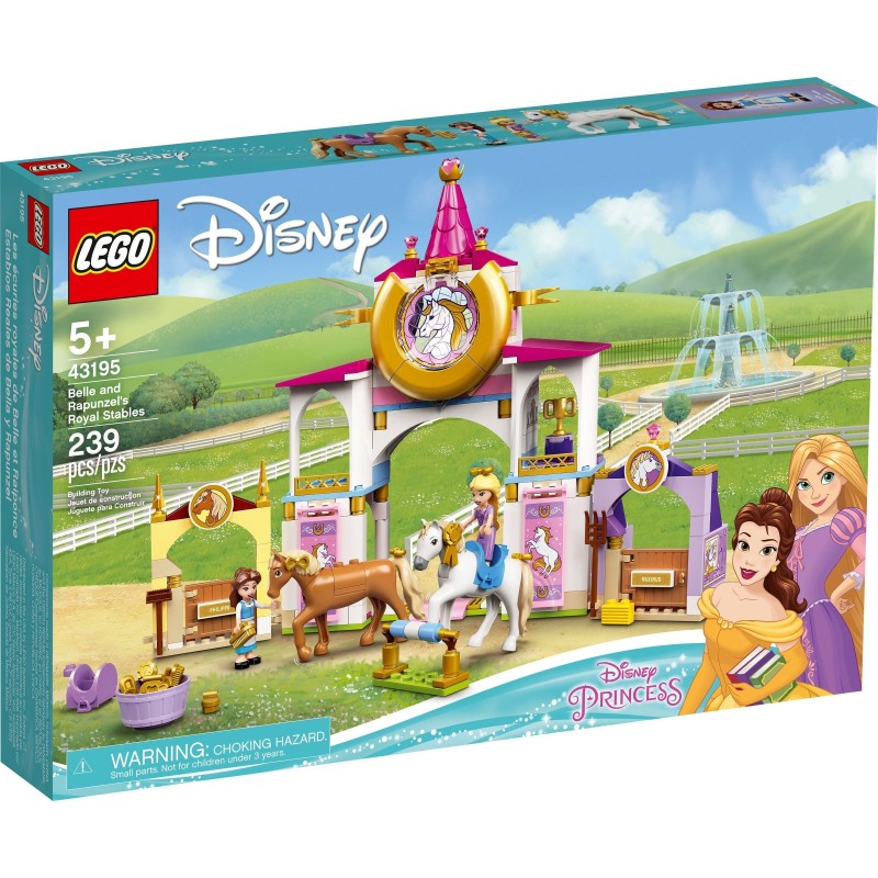 LEGO 43195 DISNEY PRINCESS LE SCUDERIE REALI DI BELLE E RAPUNZEL AGOSTO 2021