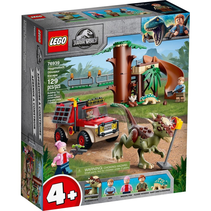 LEGO 76939 JURASSIC WORLD LA FUGA DEL DINOSAURO STYGIMOLOCH SETTEMBRE 2021