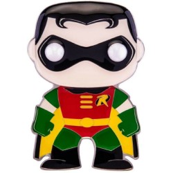 FUNKO POP PIN DC SUPER HEROES 02 ROBIN - 10 CM SPILLA SMALTATA