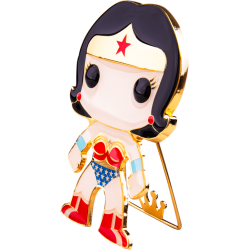 FUNKO POP PIN DC SUPER HEROES 04 WONDER WOMAN - 10 CM SPILLA SMALTATA