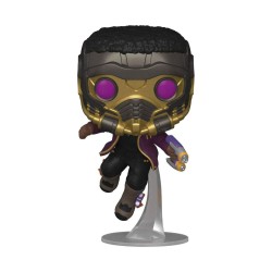 FUNKO POP 871 T'CHALLA STAR LORD - MARVEL: WHAT IF 10 CM VINYL FIGURE