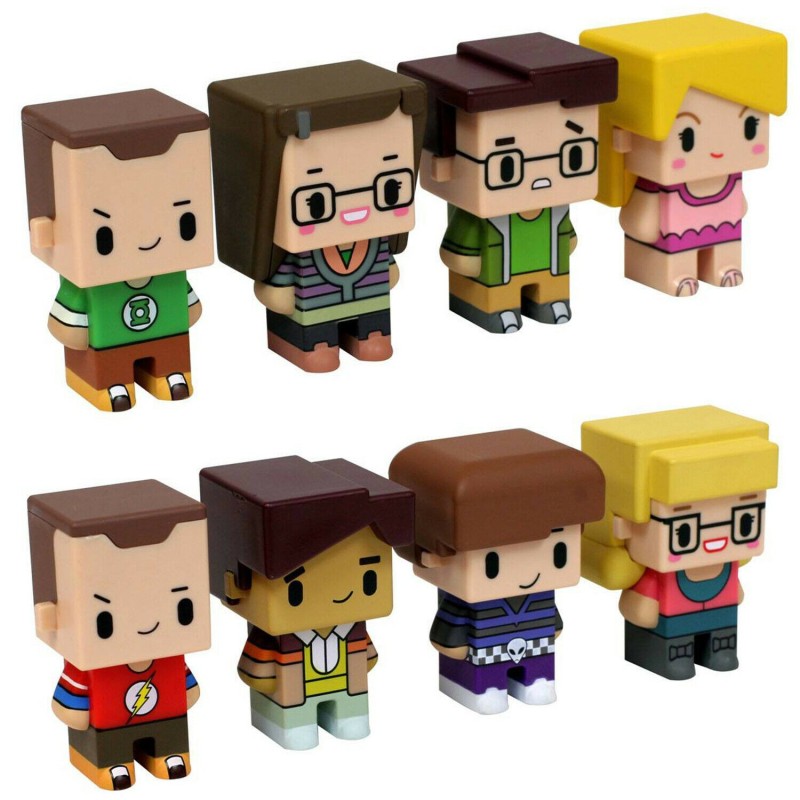 PIXEL FIGURE 2 SET THE BIG BANG THEORY CON 8 PERSONAGGI DA 7CM