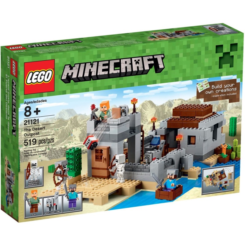 LEGO 21121 L'AVAMPOSTO NEL DESERTO MICRO WORLD MINECRAFT