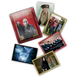 HARRY POTTER STARTER SET FIGURINE PER MAGHI E STREGHE con ALBUM BUSTINE CARD