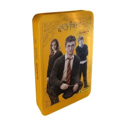 HARRY POTTER TIN BOX ORO FIGURINE PER MAGHI E STREGHE con 15 BUSTINE e CARD