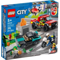 LEGO 60319 CITY SOCCORSO ANTINCENDIO E INSEGUIMENTO DELLA POLIZIA GENNAIO 2022