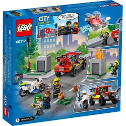 LEGO 60319 CITY SOCCORSO ANTINCENDIO E INSEGUIMENTO DELLA POLIZIA GENNAIO 2022