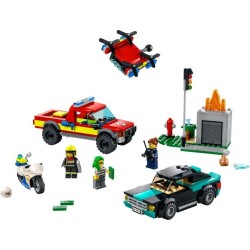 LEGO 60319 CITY SOCCORSO ANTINCENDIO E INSEGUIMENTO DELLA POLIZIA GENNAIO 2022