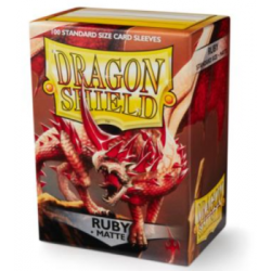 Dragon Shield Matte Sleeves - Ruby (100 Bustine) - 11037