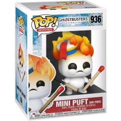 FUNKO POP MOVIES 936 MINI PUFT ON FIRE - GHOSTBUSTERS AFTERLIFE