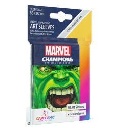 GAMEGENIC MARVEL CHAMPIONS ART SLEEVES HULK (50 BUSTINE) 66X92MM