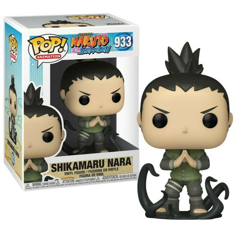 FUNKO POP ANIMATION 933 SHIKAMARU NARA NARUTO SHIPPUDEN con scatola rovinata